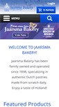 Mobile Screenshot of jaarsmabakery.com